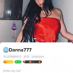 Colombian sexy Danna777 (IG) live boob tease in liveme